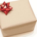 plain wrapped gift box